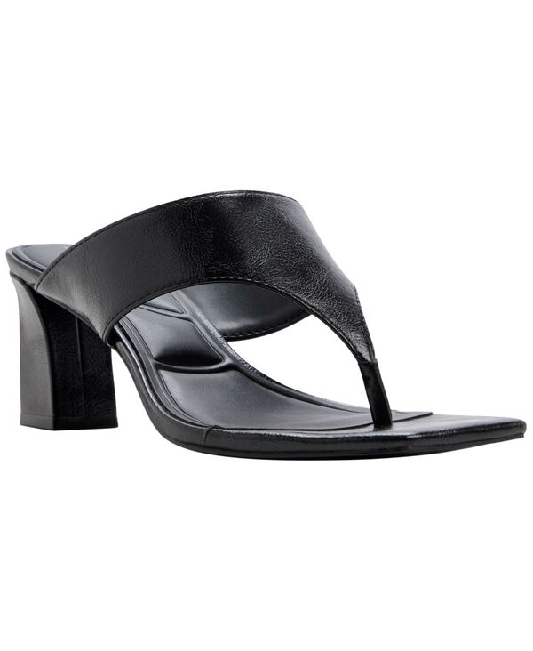 アルド レディース シューズ サンダル 踵 ALDO Women\u0027s Helen Block Heel Thong Sandals Black Smooth 黒いこと