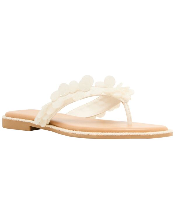 マッデンガール レディース シューズ サンダル Madden Girl Women\u0027sands Paillette-Embellished Thong Sandals Bone