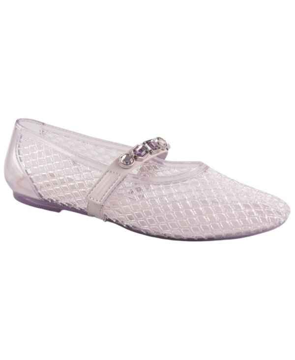 ケネスコール レディース シューズ パンプス Kenneth Cole New York Women\u0027s Jazzy Jelly Mary Jane Ballet Flats Lilac Jelly 紫はしどい