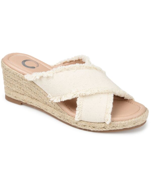 ジュルネ コレクション レディース シューズ サンダル Journee Collection Women'shanni Espadrille Wedge Sandals Beige ベージュ｜ReVida 店