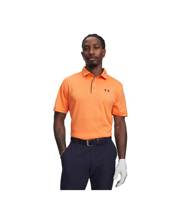 アンダーアーマー メンズ トップス ポロシャツ 半袖 Under Armour Men's Tech Short-Sleeve Polo Shirt Orange Block/870 オレンジ｜ReVida 店
