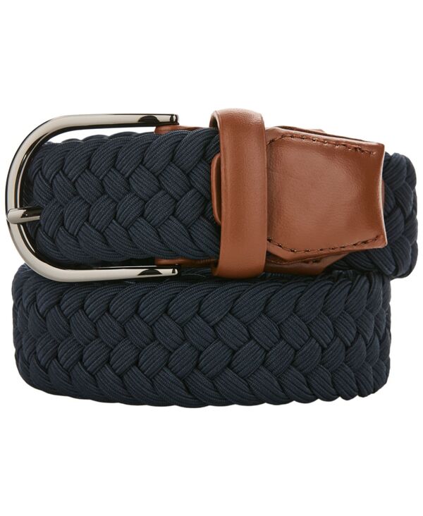 ペリーエリス メンズ アクセサリー ベルト Perry Ellis Portfolio Men's Elevated Solidress Belt Navy ネイビー|ReVida 店