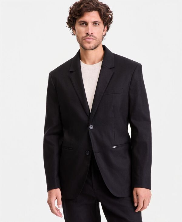アルファニ メンズ アウター 上衣・上衣 スポーツジャケット Alfani Men\u0027s Tech Two-Button Blazer Deep Black 黒いこと