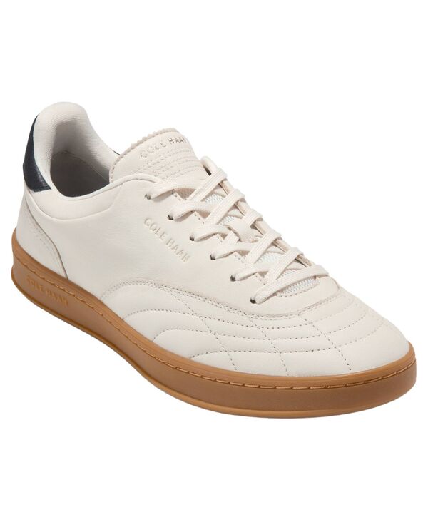コールハーン メンズ シューズ スニーカー レース Cole Haan Men's Grand Crosscourturfline Lace-Up Sneakers Ivory Black アイボリー｜ReVida 店