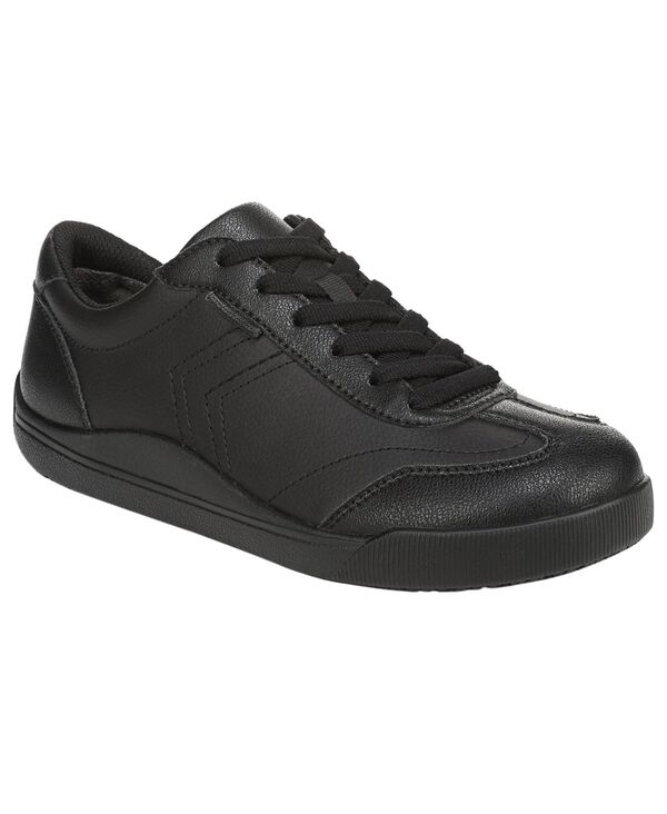 ドクター・ショール レディース シューズ スニーカー Dr. Scholl's Women's Be True Slip Resistant Round Toe Sneakers Black Leather ブラック｜ReVida 店