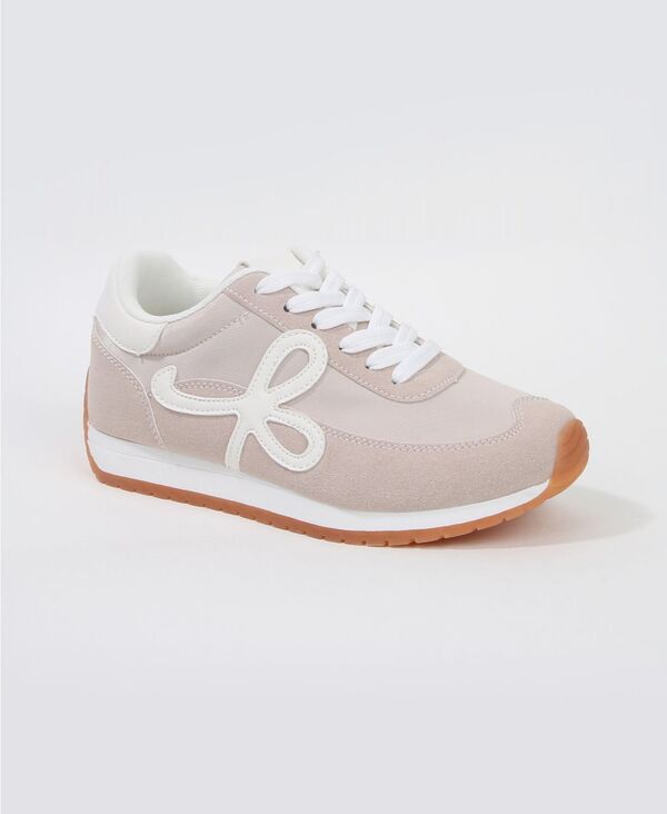 バーネス レディース シューズ スニーカー レース BERNESS Women'simone Lace-Up Sneakers Beige ベージュ｜ReVida 店