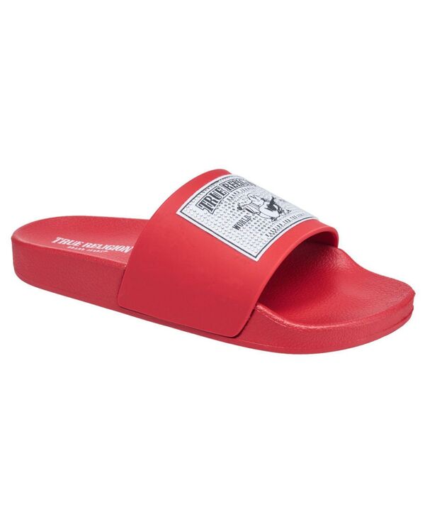 トゥルーレリジョン レディース シューズ サンダル True Religion Women's Kendra Pool Slide Red レッド｜ReVida 店