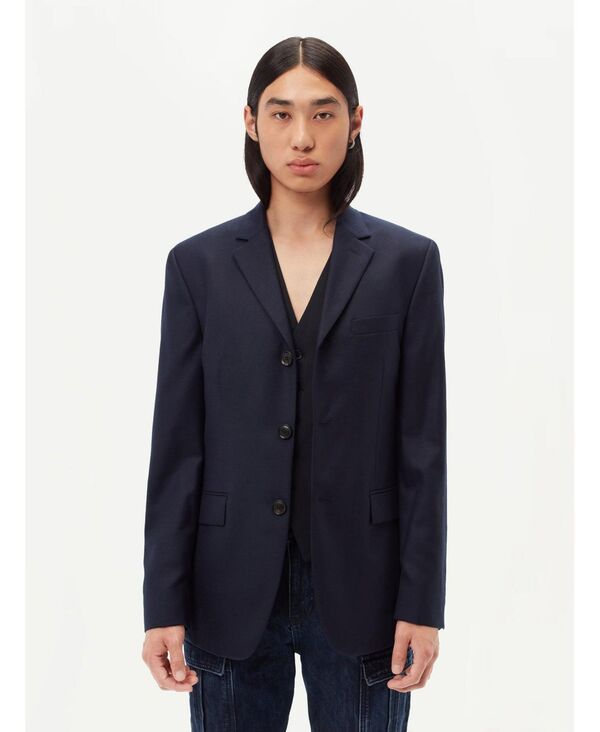 ゴビ カシミヤ メンズ アウター ジャケット・ブルゾン ブレザー Gobi Cashmere Men's Cashmere Blazer Blue-black iris ブラック|ReVida 店