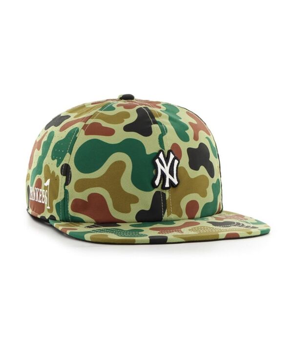 47 ブランド メンズ アクセサリー 帽子 キャップ '47 Brand Men's Camo New York Yankees Elevated Greens Captain Adjustable Hat Camo|ReVida 店