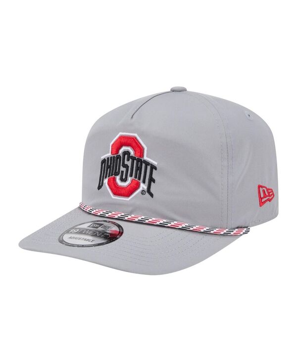 ニューエラ メンズ アクセサリー 帽子 New Era Men's Gray Ohio State Buckeyes 19TWENTY Adjustable Hat Gray グレー|ReVida 店