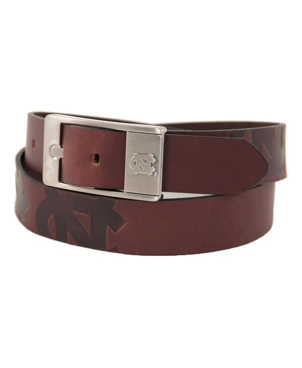 イーグルスウィングス メンズ アクセサリー ベルト レザー ヒール Eagles Wings Men's North Carolina Tar Heels (UNC) Brandish Leather Belt - Brown ブラウン｜ReVida 店