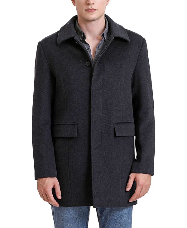 ビージーエスディー メンズ アウター コート ウール BGSD Men's Men Michael Wool Blend Car Coat Black ブラック|ReVida 店