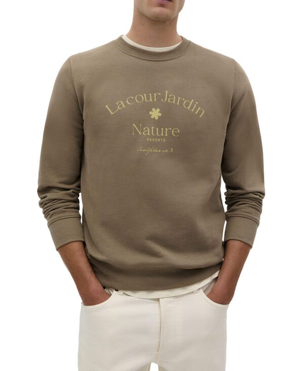 スカルパーズ メンズ アウター ニット・セーター Scalpers Men's Jardin Sweater Khaki カーキ｜ReVida 店