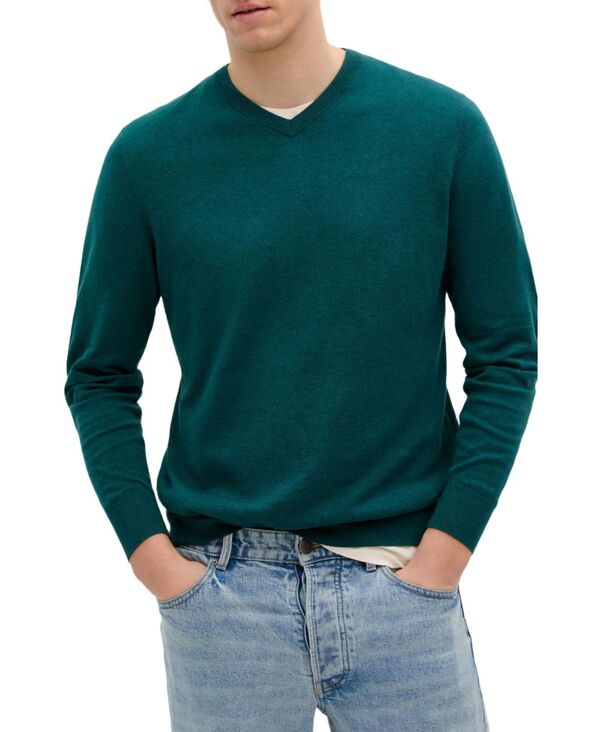 スカルパーズ メンズ アウター 編み物・スウェーター V首っ玉 Scalpers Men\u0027skull V Neck Tricot Dark green 緑であること