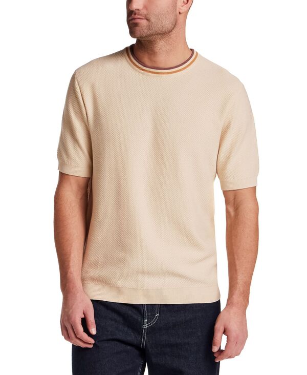 ウェザープルーフ メンズ アウター ニット・セーター クルーネック Weatherproof Vintage Men's Textu red Banded Crewneck Sweater Wood Ash アッシュ|ReVida 店