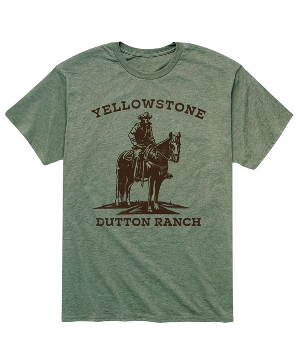 エアウェーブス メンズ トップス Tシャツ AIRWAVES Men's Yellowstone Dutton Ranchorse T-shirt Green グリーン｜ReVida 店