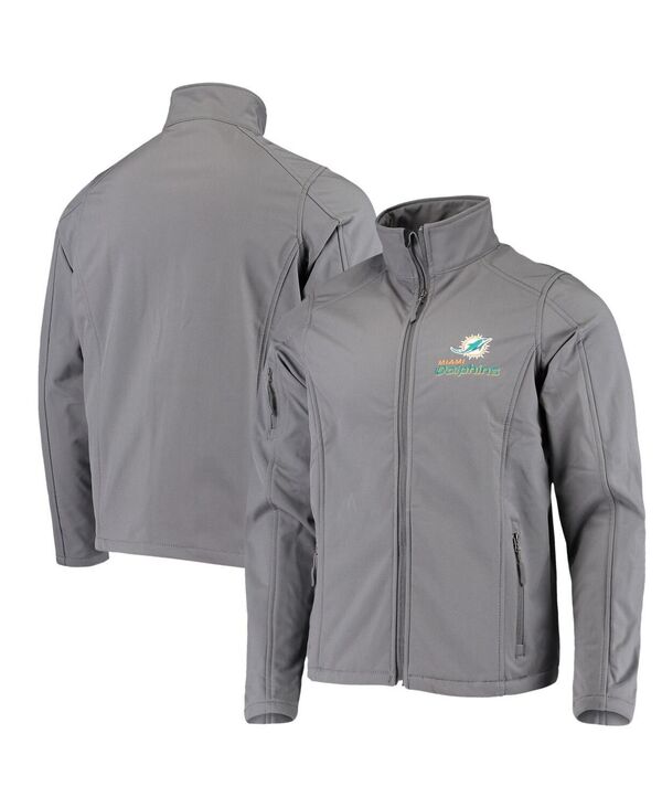 ダンブルック メンズ アウター 上衣・上衣 Dunbrooke Men\u0027s Charcoal Miami Dolphinsonoma Softshell Full-Zip Jacket Charcoal 暗灰色
