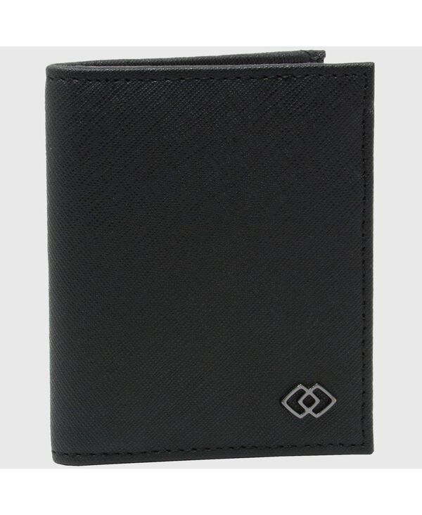 アルパインスイス メンズ アクセサリー 財布 レザー Alpine Swiss Men's Men RFID Leather Wallet Slim Front Pocket Wallet Business Card Case Crosshatch black ブラック｜ReVida 店