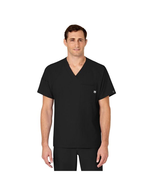ウィンク メンズ トップス Tシャツ Vネック Wink Men's W123 V-Neck Scrub Top Caribbean blue ブルー｜ReVida 店