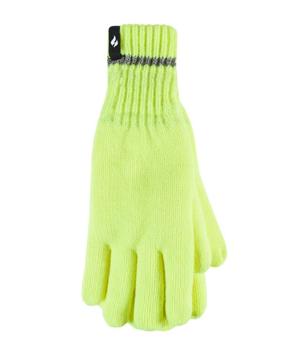 ヒートホルダーズ メンズ アクセサリー 手袋 ニット Heat Holders Men's Richard Flat Knit Gloves Bright Yellow イエロー|ReVida 店
