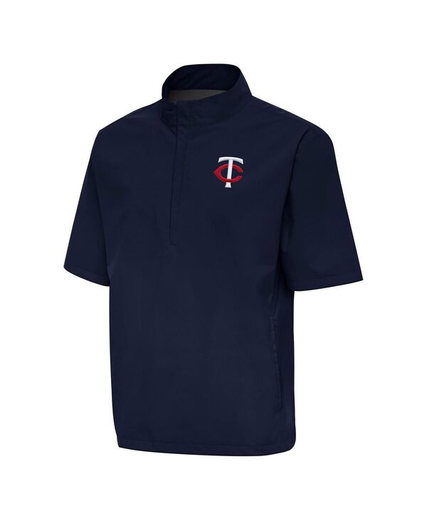 アンティグア メンズ トップス シャツ Antigua Men's Navy Minnesota Twins Brisk Quarter-Zip Wind Shirt Navy ネイビー|ReVida 店