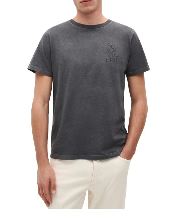 スカルパーズ メンズ トップス Tシャツ Scalpers Men\'skull Sound Tee Anthracite｜ReVida 店