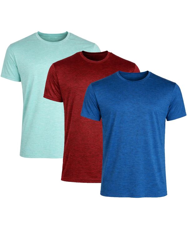 ギャラクシーバイハルビック メンズ トップス Tシャツ クルーネック Galaxy By Harvic Galaxy Kick Start Gear Men's Crewneck T-Shirt 3-Pack Aqua/Red/Royal アクア｜ReVida 店