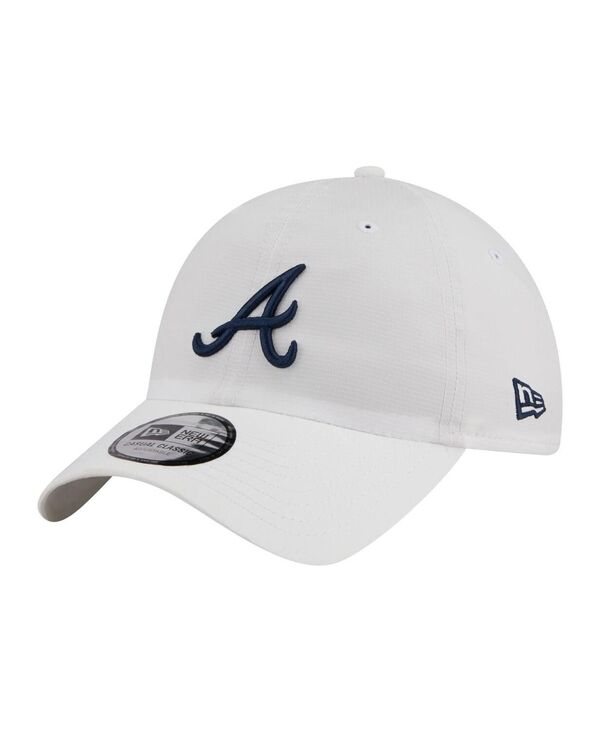 ニューエラ メンズ アクセサリー 帽子 New Era Men's White Atlanta Braves Ripstop Casual Classic Adjustable Hat White ホワイト|ReVida 店