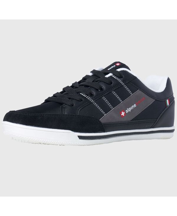 アルパインスイス メンズ シューズ スニーカー スエード Alpine Swiss Men'stefan Retro Sneakers For Men Stylish Low-Top Shoes with Suede Trim Perfect For Casual Footwear Fashion Sneakers Tennishoes Black ブラック|ReVida 店