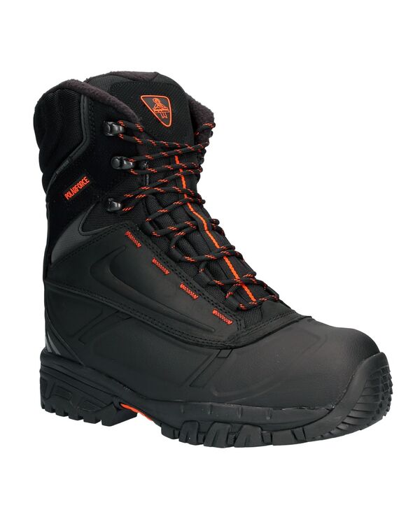 リフリジウェア メンズ シューズ ブーツ・レインブーツ レザー RefrigiWear Men's Polar Force Max Waterproof Insulated 8-Inch Leather Work Boots Black ブラック｜ReVida 店 45,480円
