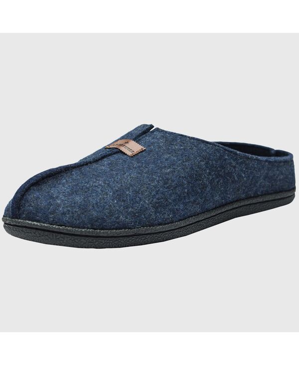 アルパインスイス メンズ シューズ サンダル ウール Alpine Swiss Mens Felt Faux Wool Clog Slippers Comfortable Cushion House Shoes Navy ネイビー|ReVida 店