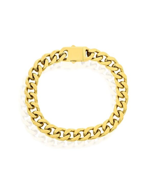 メタロ レディース アクセサリー ブレスレット・バングル・アンクレット Tシャツ Metallo Stainlessteel 10mm Cuban Link Bracelet Gold ゴールド|ReVida 店