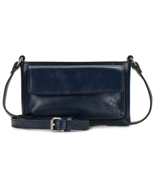 パトリシアナシュ レディース バッグ ミニ レザー Patricia Nash Dovera Mini Leather Crossbody Handbag Denim Blue デニム｜ReVida 店