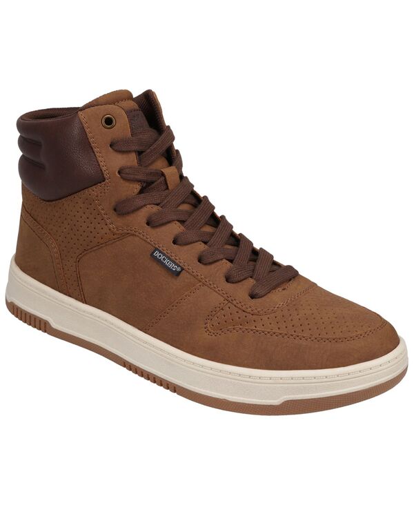 ドッカーズ メンズ シューズ スニーカー Dockers Men's Energy Syntheticasual High-Top Sneakers Tan/Brown ブラウン｜ReVida 店