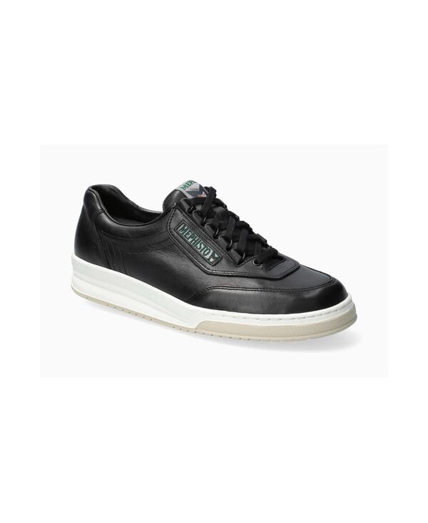 メフィスト メンズ シューズ スニーカー レザー Mephisto Men's Match Leather Sneaker Black calf ブラック|ReVida 店