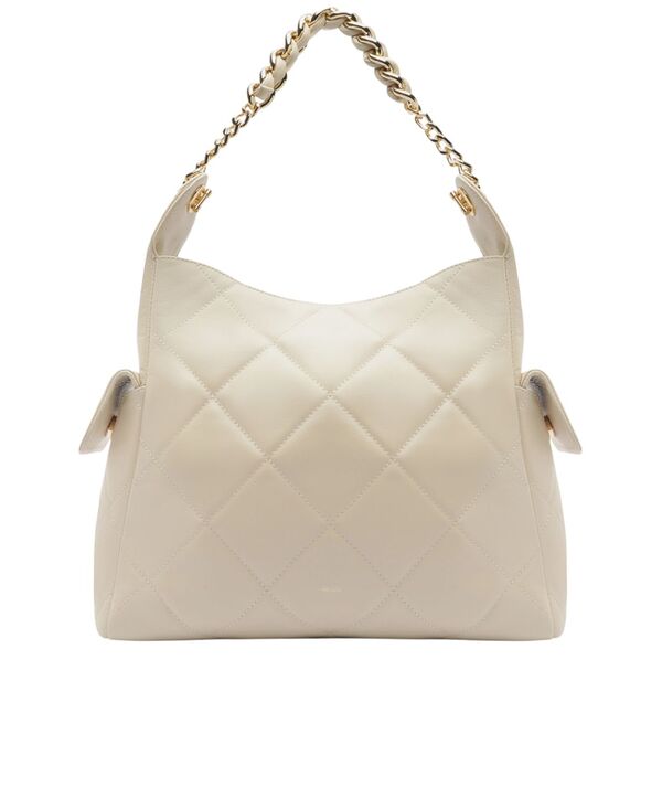 アレッツォ レディース バッグ レザー Arezzo Diana Large Leather Shoulder Bag Panacota｜ReVida 店