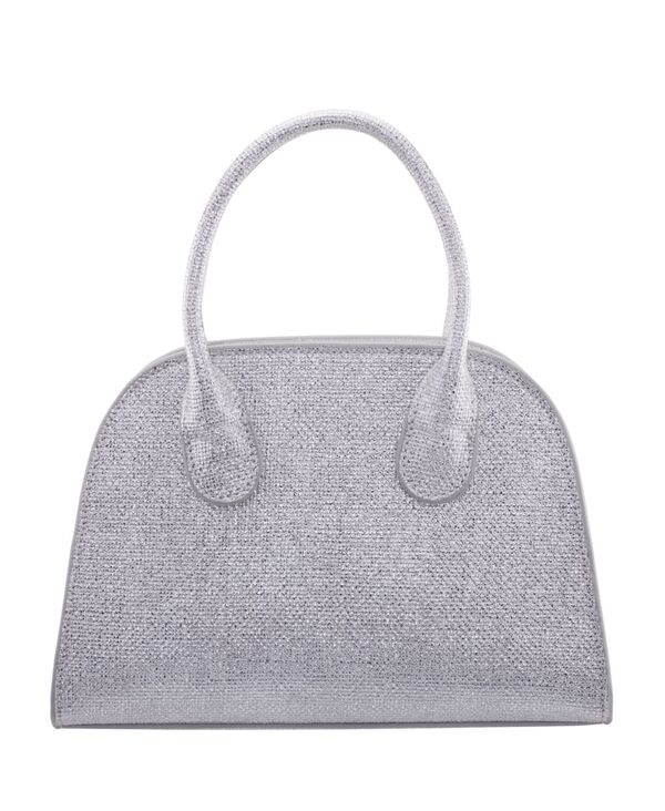 ニナ レディース バッグ トール Nina Yorke Metallic Small Satchel Handbag Silver シルバー｜ReVida 店