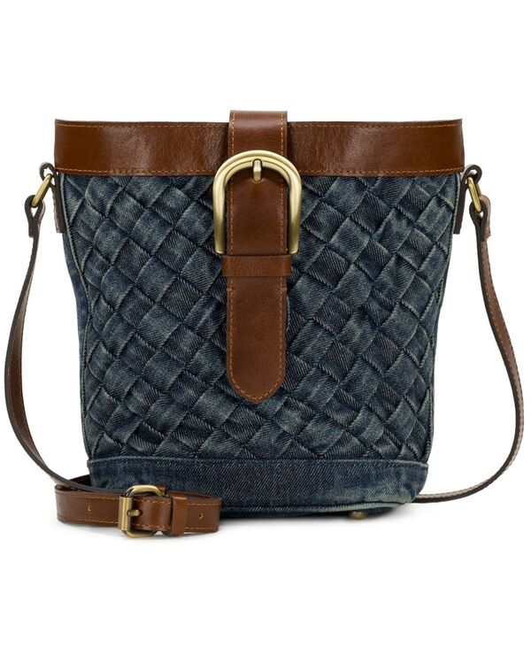 パトリシアナシュ レディース バッグ デニム Patricia Nash Margaux Small Woven Denim Crossbody Handbag Denim デニム｜ReVida 店