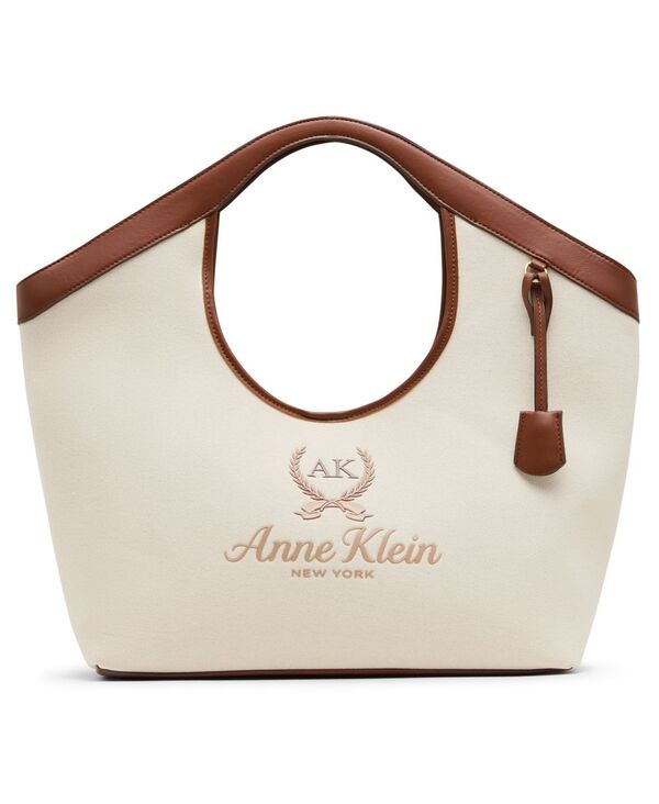 アンクライン レディース バッグ Anne Klein Extra-Large Top Handle Tote Handbag Natural/Brown ブラウン｜ReVida 店 23,214円