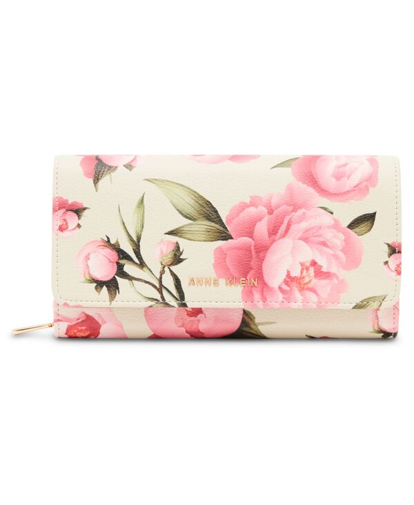 アンクライン レディース バッグ フラワー柄 ミニ フラワー Anne Klein Mini Floral Crossbody Handbag Pink ピンク｜ReVida 店
