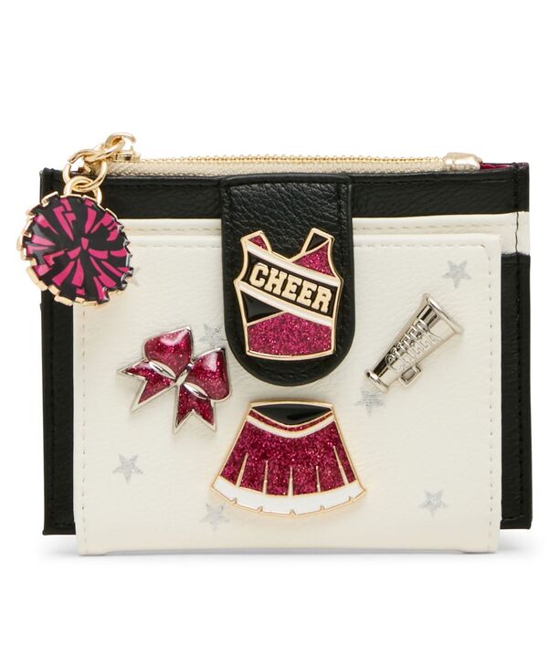 ベッツィジョンソン レディース アクセサリー 財布 ミニ Betsey Johnson Go Fight Win Mini Snap Wallet White/Black Multi ホワイト｜ReVida 店 11,005円