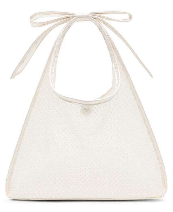 ベッツィジョンソン レディース バッグ メッシュ Betsey Johnson Bow Small Mesh Tote Handbag Pearl パール｜ReVida 店 23,850円