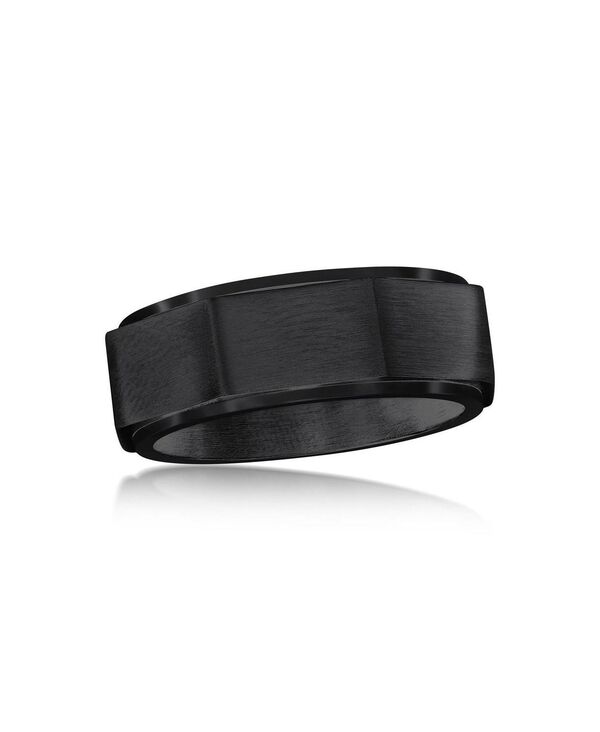 メタロ レディース アクセサリー リング Tシャツ Metallo Stainlessteel Geometric Spinnering Black ブラック|ReVida 店