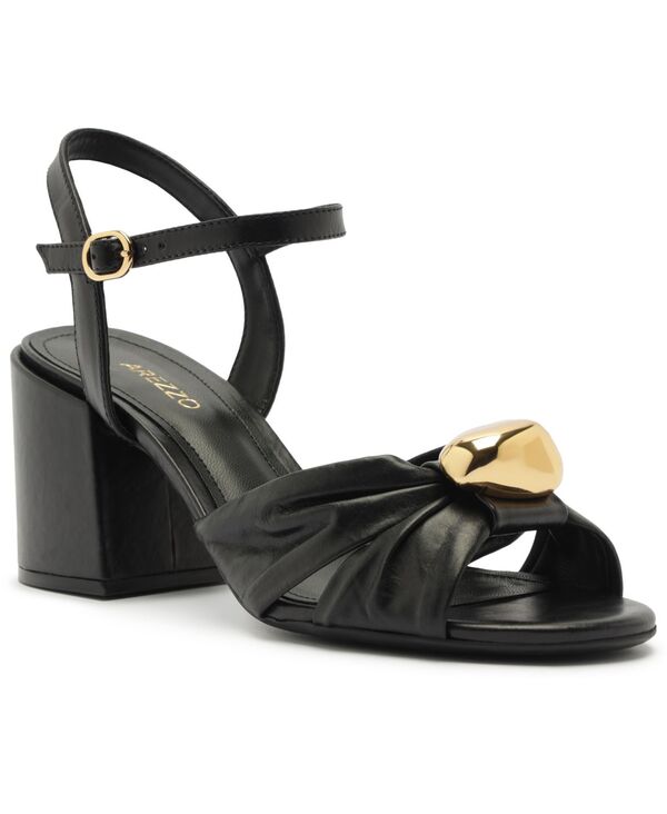 アレッツォ レディース シューズ サンダル ヒール Arezzo Women's Flora Mid Block Heel Sandals Black ブラック｜ReVida 店 17,235円