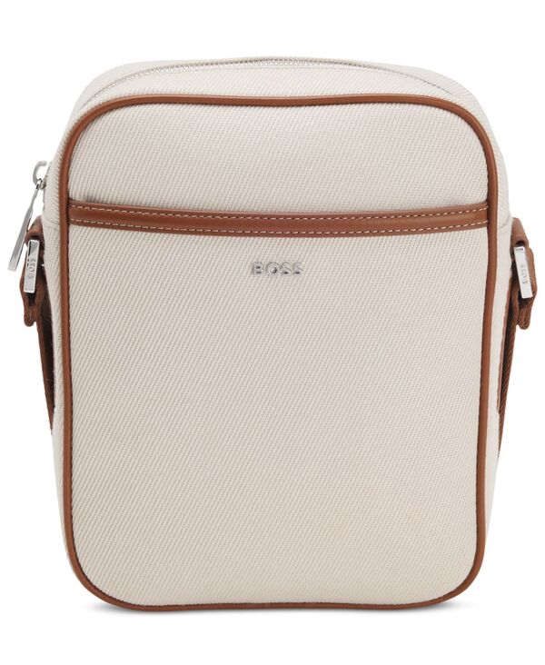 ヒューゴボス メンズ バッグ Hugo Boss Men's Dakkar Crossbody Bag Cream クリーム｜ReVida 店