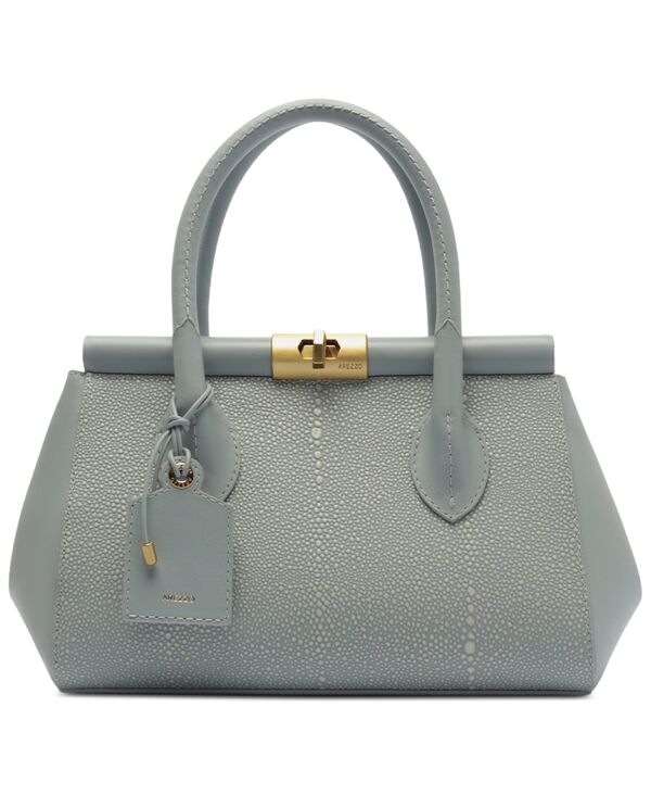 アレッツォ レディース バッグ Arezzo Morgan Small Turn-Lock Tote Handbaglacier Blue ブルー|ReVida 店