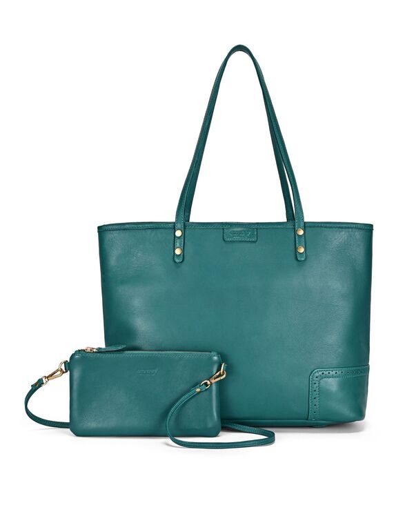 オールドトレンド レディース バッグ レザー OLD TREND Camellia Large Reversibleather Tote Handba green グリーン｜ReVida 店