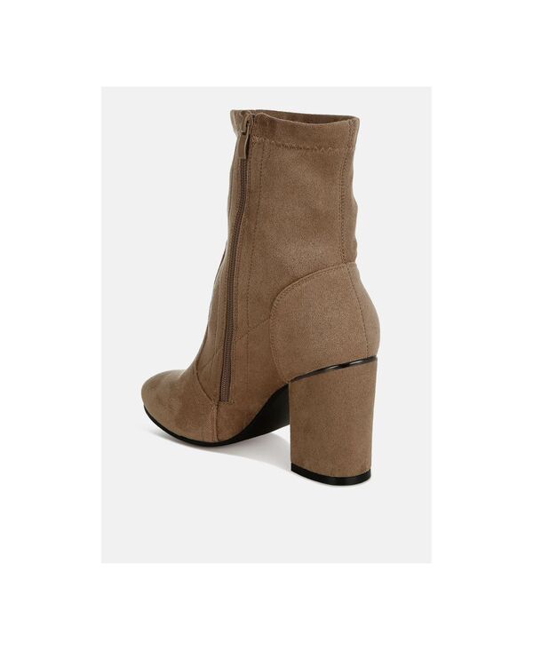 ラグアンドコー レディース シューズ ブーツ・レインブーツ Rag & Co Rag and CO Womens Nidaros Microfiber Sock Boots Beige stretchable microfiber ベージュ｜ReVida 店