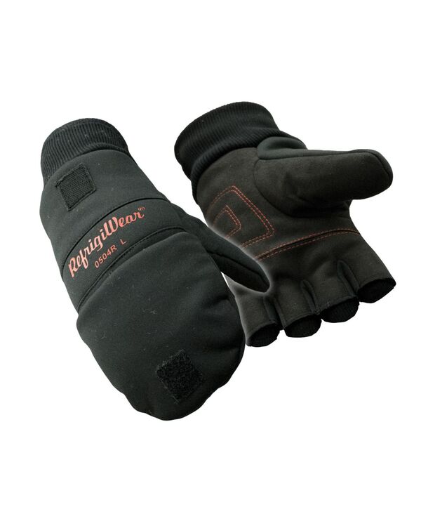 リフリジウェア メンズ アクセサリー 手袋 RefrigiWear Men'softshell Convertible Mitt Black ブラック｜ReVida 店