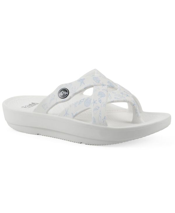 ホワイトマウンテン レディース シューズ サンダル White Mountain Women's Rip FOM Recovery Sandal Ocean Blue ブルー｜ReVida 店